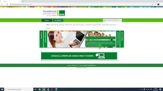 cursos online campus achs - Cómo cargar cursos en achs Virtual