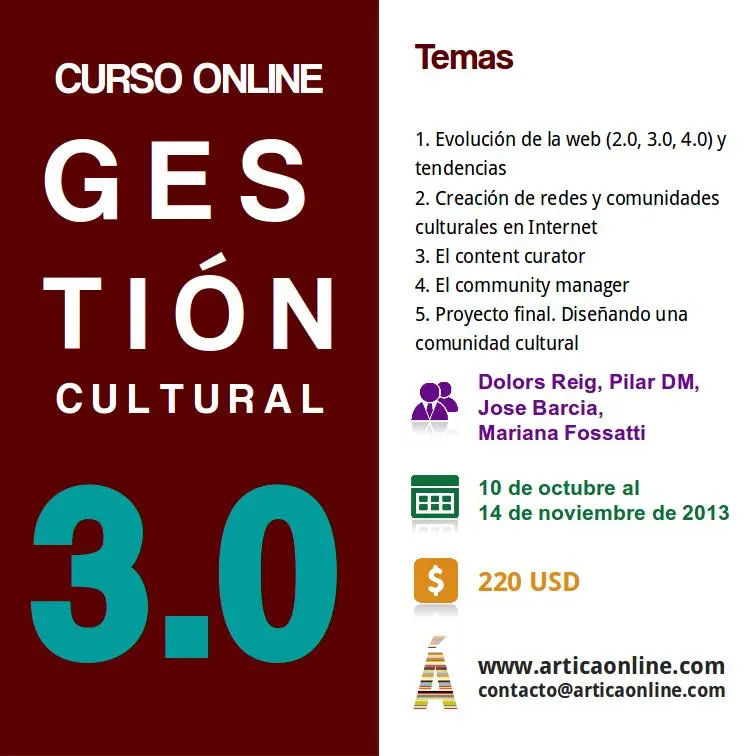 curso de gestion cultural - Cómo convertirse en gestor cultural