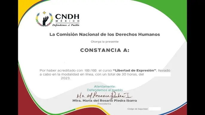 cursos cndh - Cómo descargar la constancia de los cursos de la CNDH