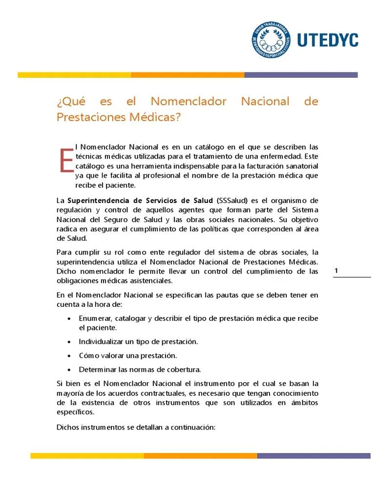 curso de nomenclador nacional gratis - Cómo entender el nomenclador nacional