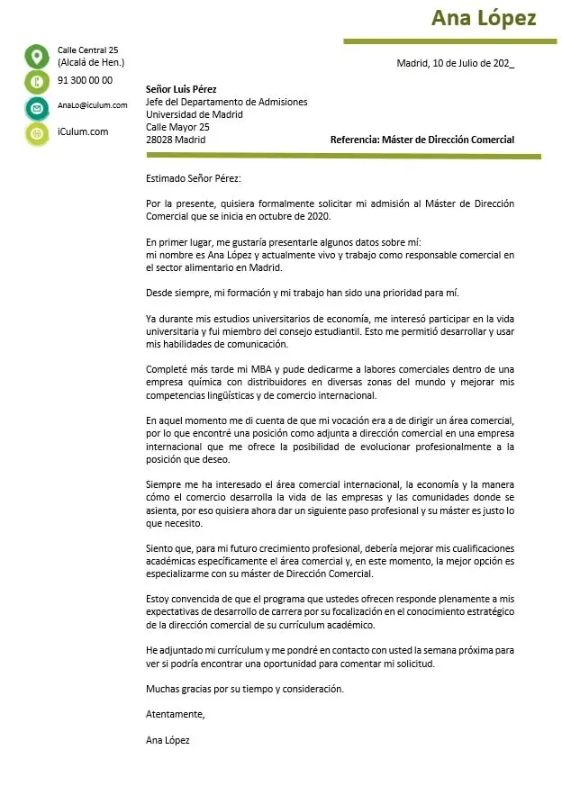 carta de motivacion curso - Cómo escribir una carta positiva