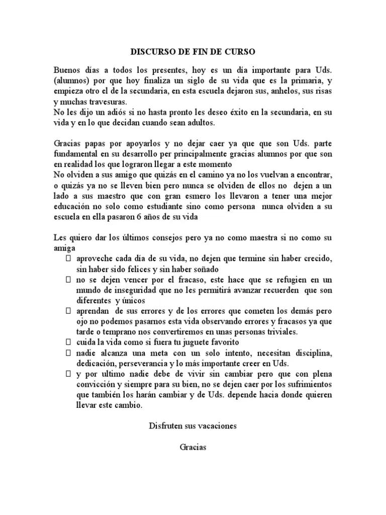 discurso de fin de curso secundaria - Cómo iniciar un discurso de graduación de secundaria