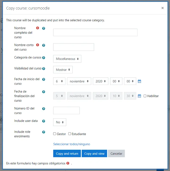 duplicar curso moodle - Cómo puedo duplicar un curso en Moodle