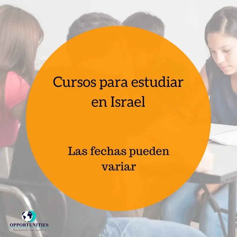 cursos en israel - Cómo puedo estudiar en Israel
