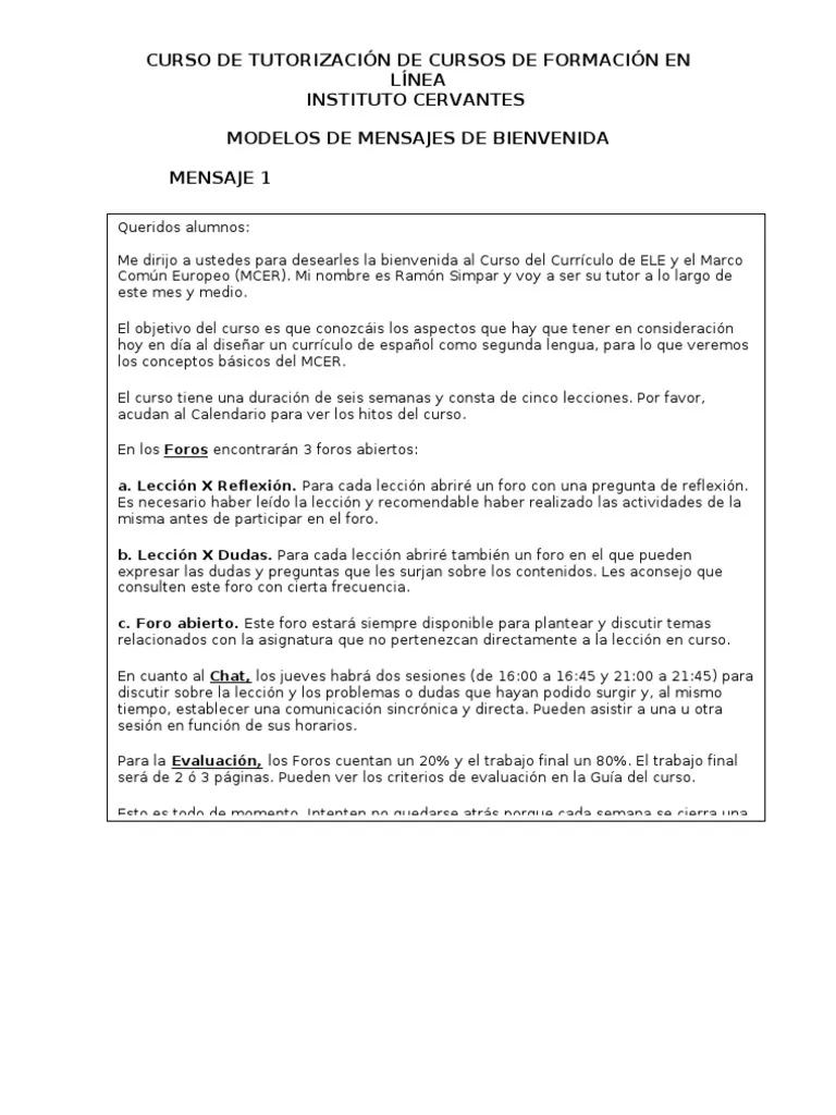ejemplo de mensaje de bienvenida a un curso virtual - Cómo redactar una nota de bienvenida