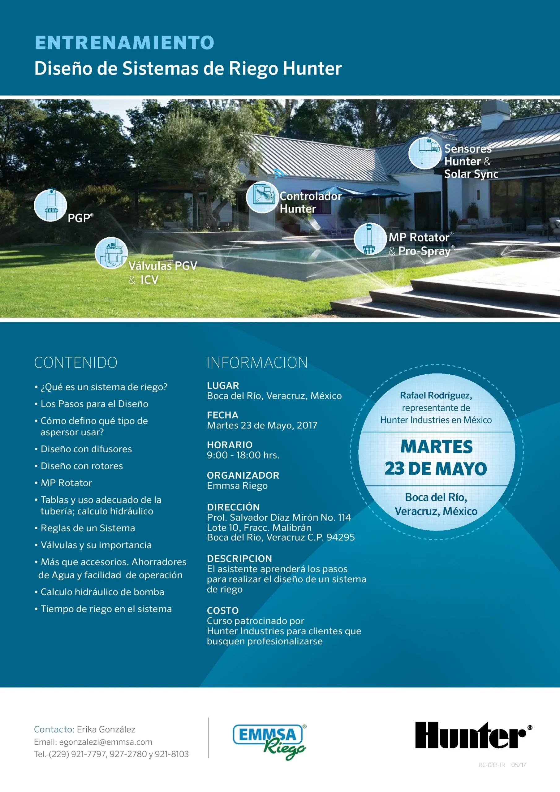 curso de riego hunter - Cómo resetear un controlador de riego Hunter