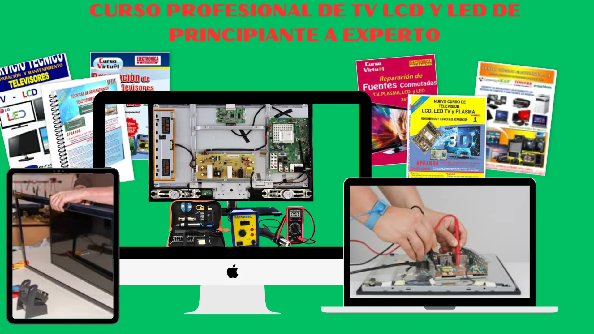 curso de reparacion de televisores lcd y led - Cómo saber si la pantalla de mi TV LED está dañada