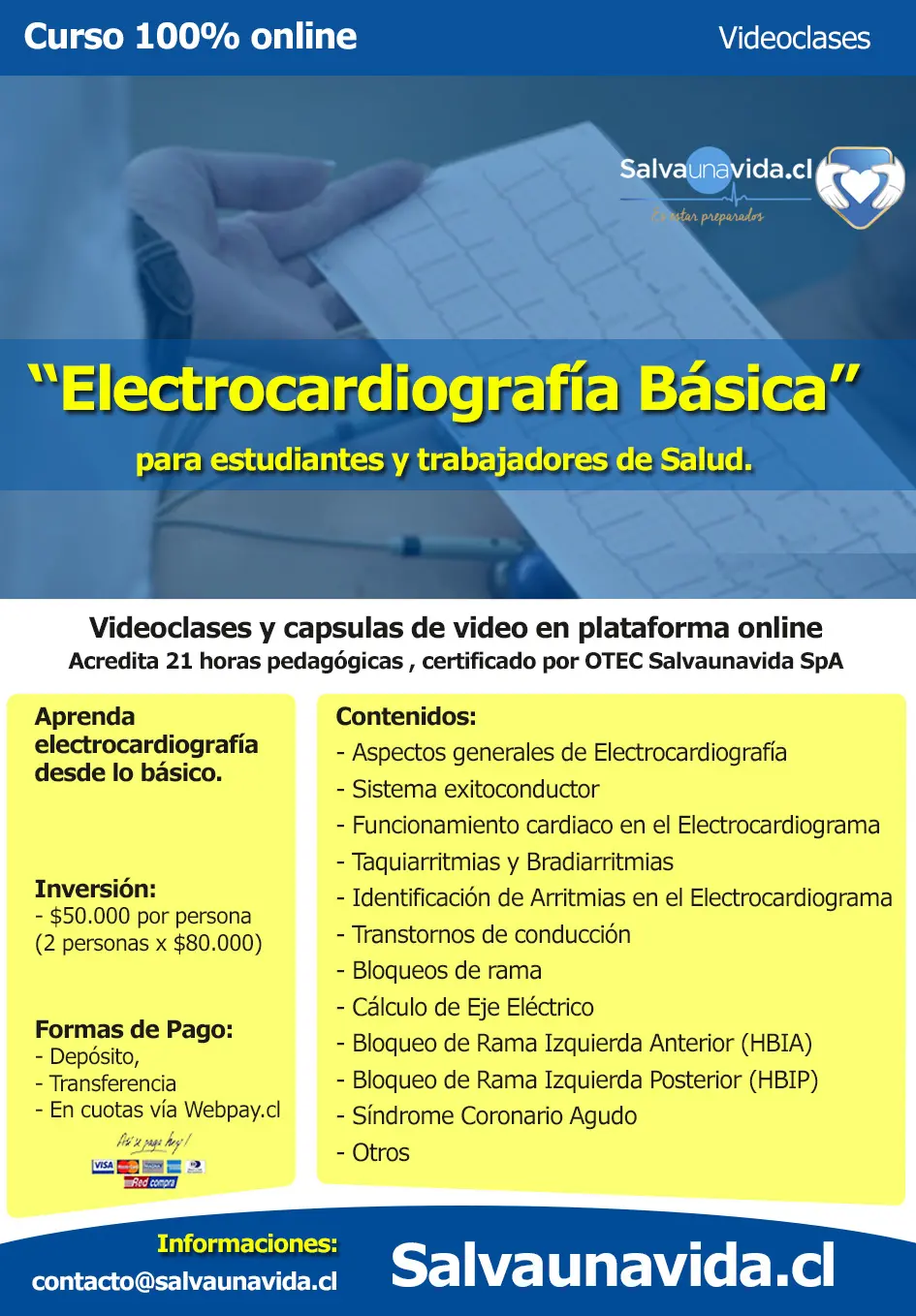 curso de electrocardiograma titulo oficial - Cómo se llama el profesional que hace electrocardiograma