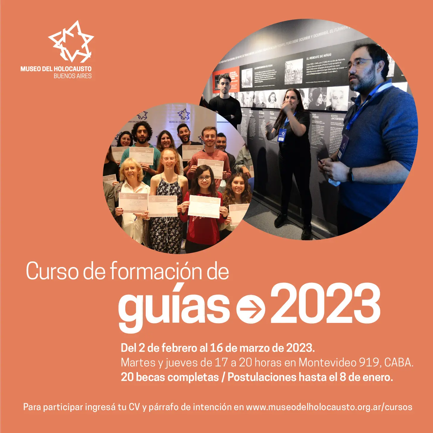 guia de museo curso - Cómo se llama la persona que guía en los museos