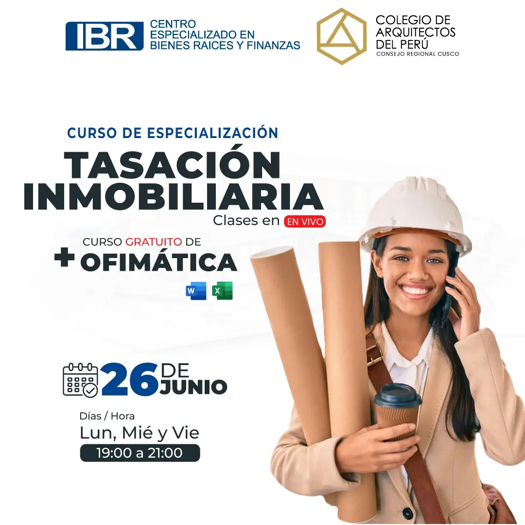 curso de tasacion para arquitectos - Cómo ser arquitecto tasador
