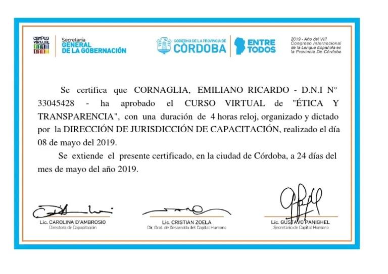 como certificar un curso en argentina - Cómo validar un curso en Argentina