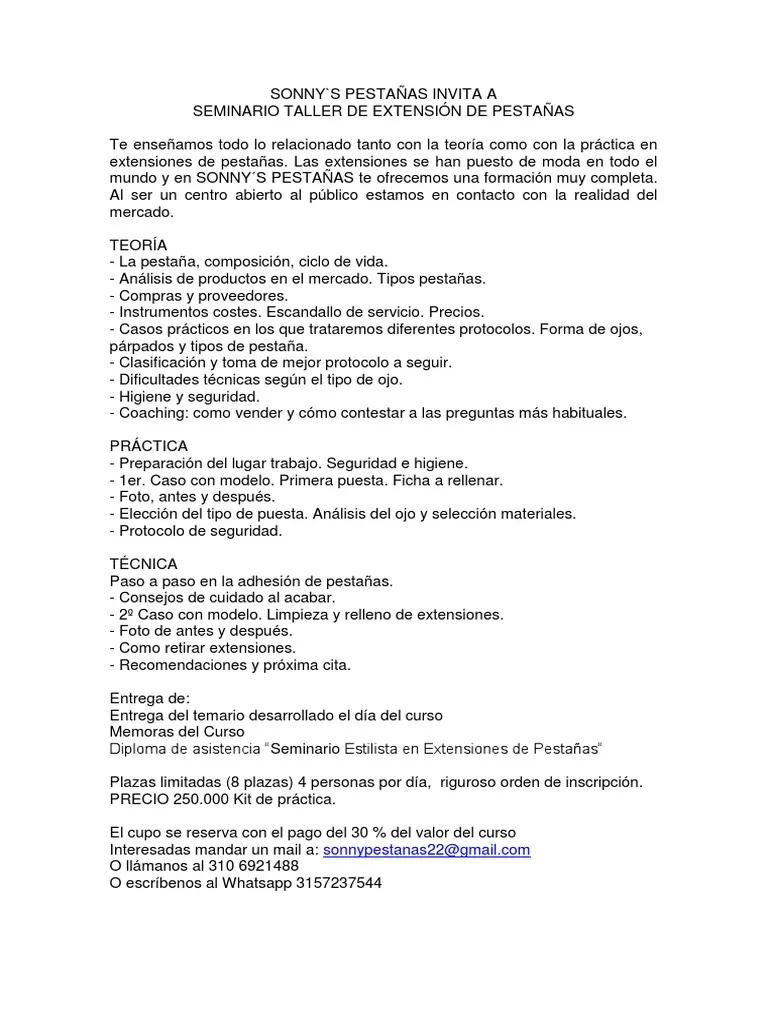 temario curso extensiones de pestañas - Cuáles son las técnicas de extensiones de pestañas