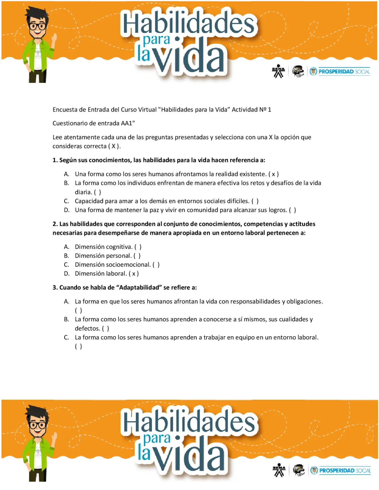 curso habilidades para la vida sena - Cuáles son los 3 grupos de habilidades para la vida