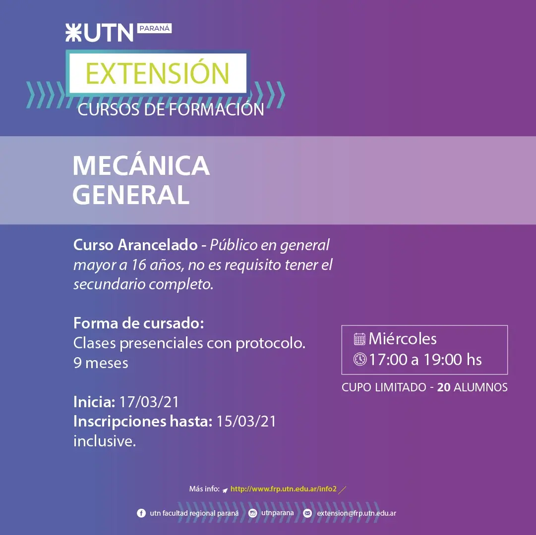 cursos utn parana - Cuándo empiezan las inscripciones en la UTN 2025