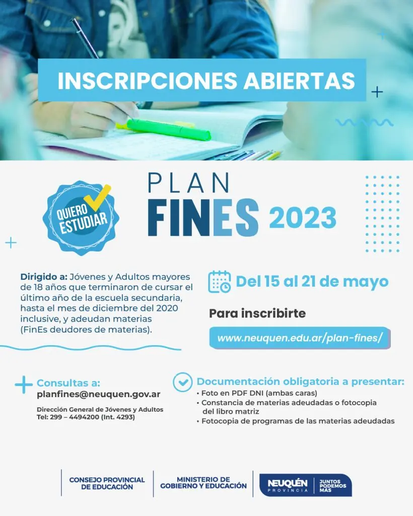 plan fines como se cursa - Cuándo se abre el Plan FinEs 2024