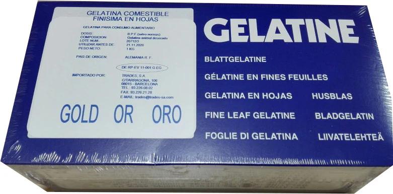 curso de gelatina artistica - Cuántas láminas de gelatina