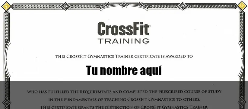 curso de crossfit - Cuánto cuesta el nivel 1 de CrossFit