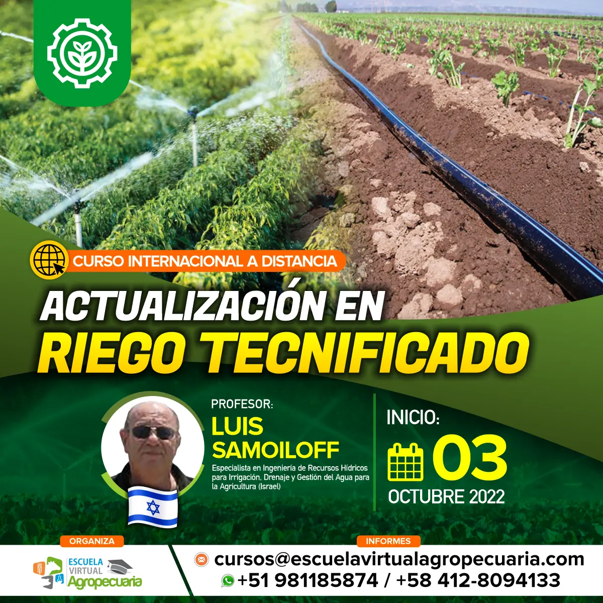 curso de riego por aspersion gratis - Cuánto cuesta un riego por aspersión