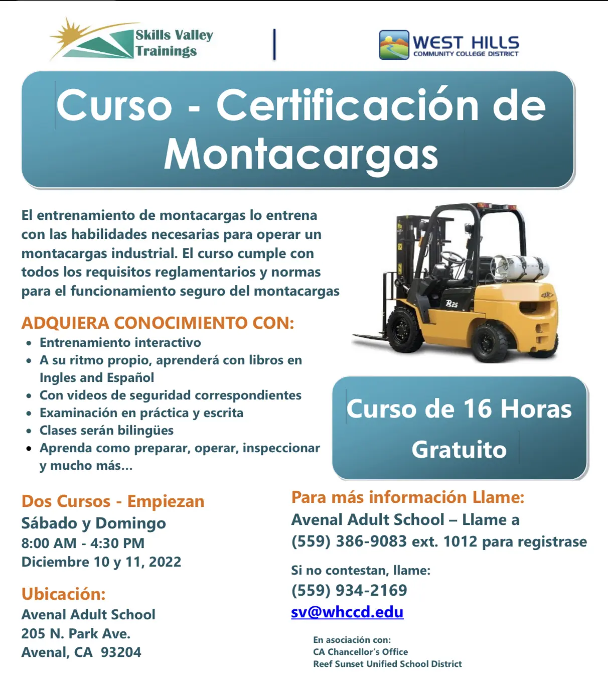 curso de forklift - Cuánto dura el curso de forklift