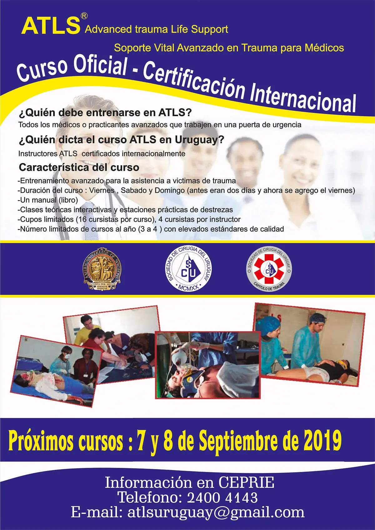 curso atls - Cuánto dura la certificación ATLS