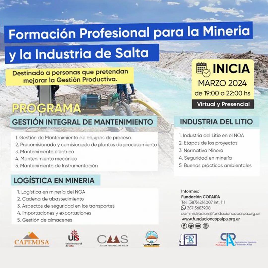 curso de mineria en salta - Cuánto gana un empleado minero en Salta