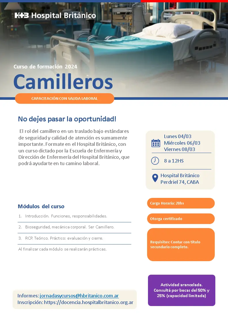curso camillero argentina - Cuánto ganan los camilleros en Argentina
