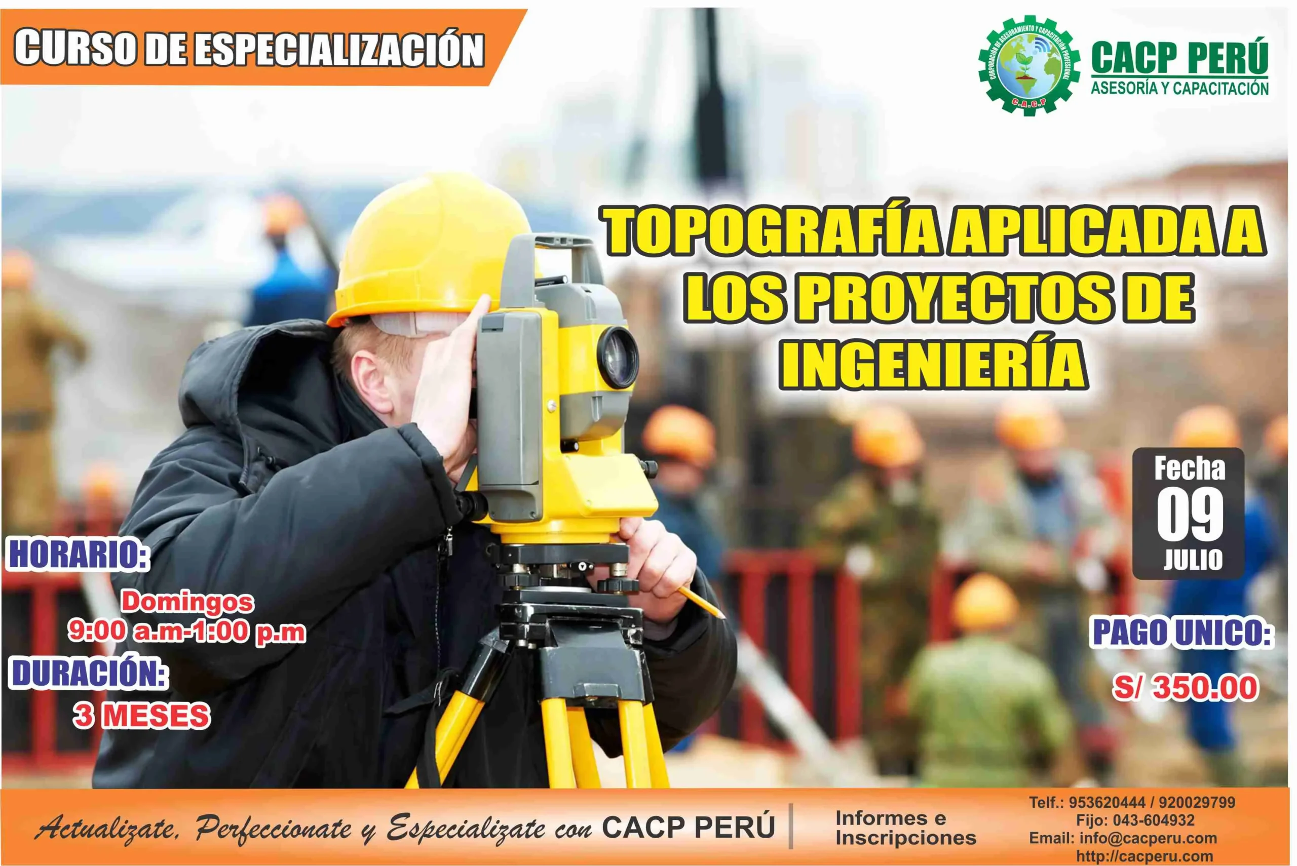 curso de topografia - Cuánto tiempo dura el curso de Topografía