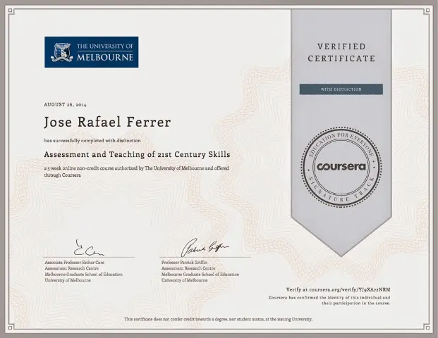 tienen validez los cursos de coursera - Cuánto tiempo duran los certificados de Coursera