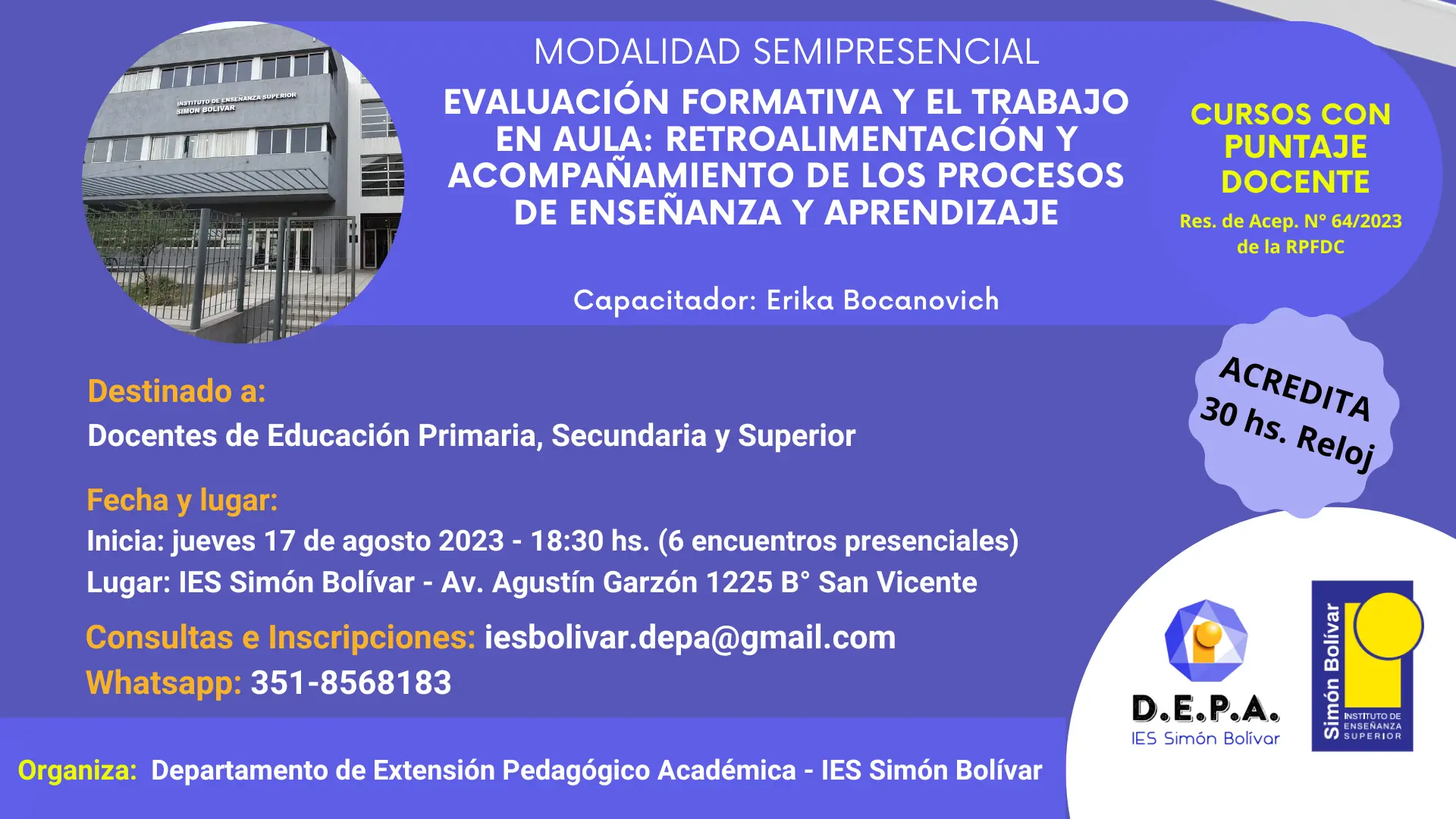 curso preceptor con puntaje cordoba - Cuántos alumnos puede tener un preceptor a cargo