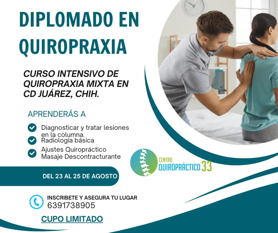 curso quiropractico - Cuántos años dura la carrera de quiropráctico