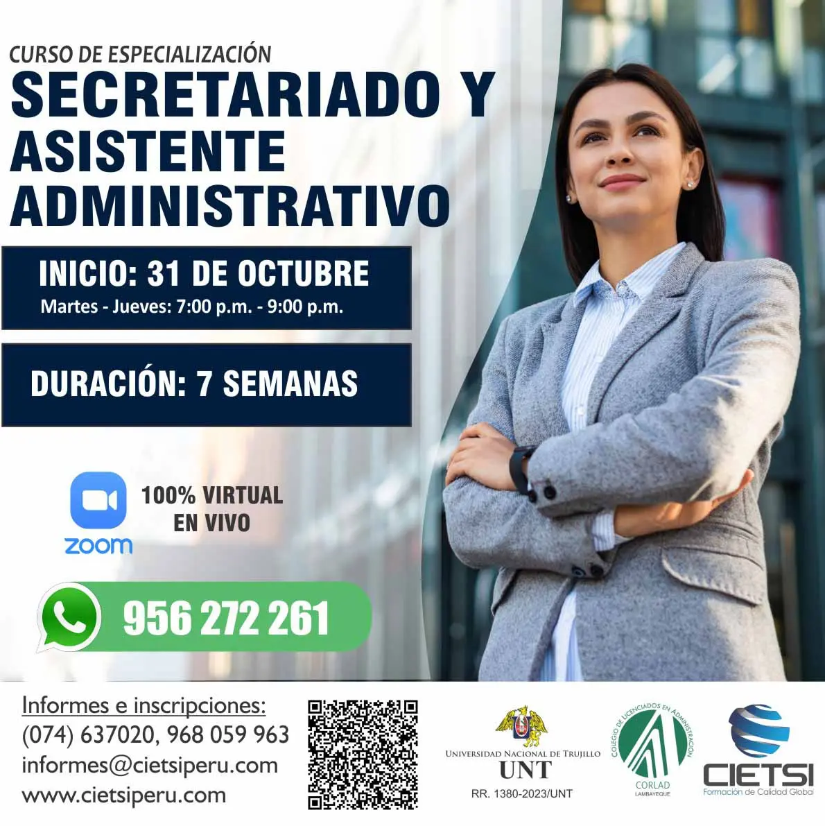 cursos de secretariado administrativo presencial - Cuántos años dura la carrera de secretaria