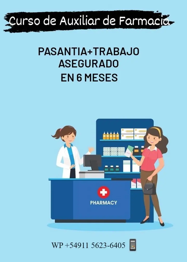 curso de auxiliar de farmacia gratis uba - Cuántos años hay que estudiar para auxiliar de farmacia