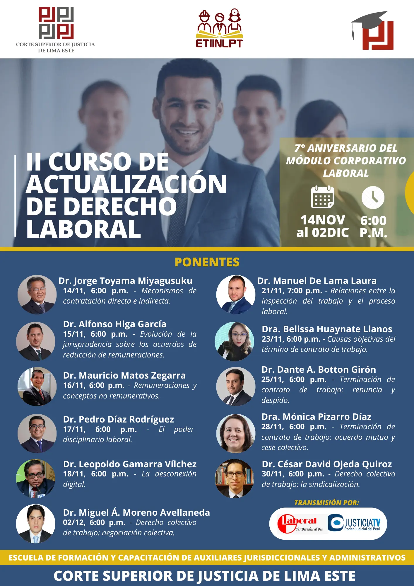 cursos actualizacion derecho - Cuántos ciclos son de Derecho en Perú