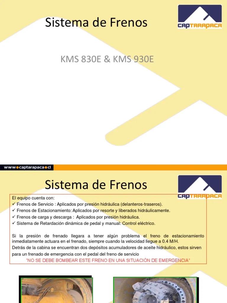 curso de camion minero komatsu - Cuántos frenos tiene el camión Komatsu