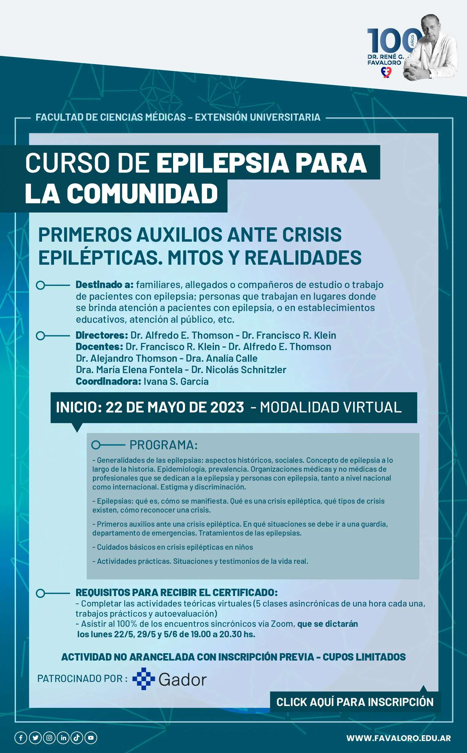 Fundación Favaloro: Cursos, Carreras y Legado - Dónde curso sus estudios René Favaloro favaloro cursos - Dónde curso sus estudios René Favaloro