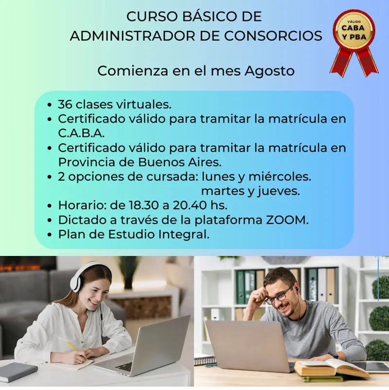 curso administracion de consorcios provincia de buenos aires - Dónde estudiar administración de consorcios en la provincia de Buenos Aires
