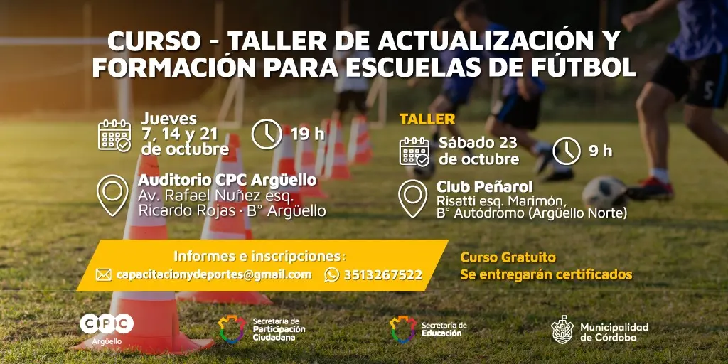 curso de director tecnico cordoba - Dónde estudiar para ser director técnico de fútbol en Córdoba