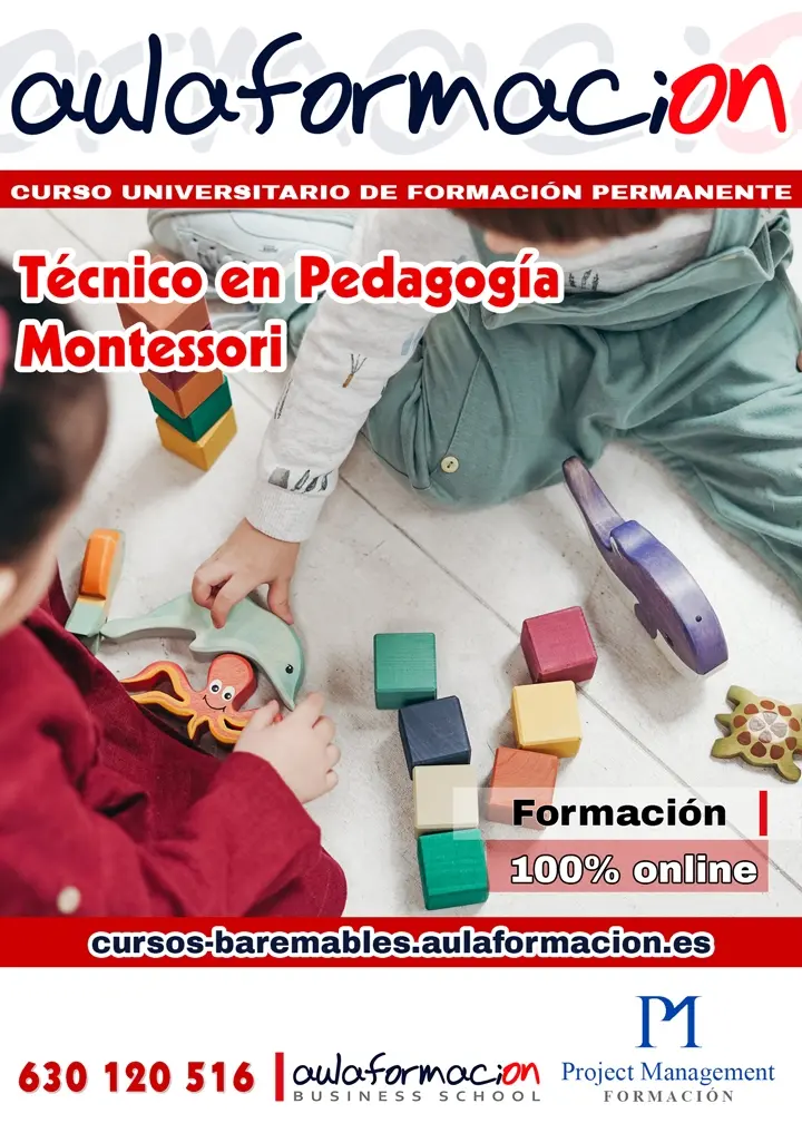 cursos pedagogía montessori - Dónde estudiar pedagogía Montessori