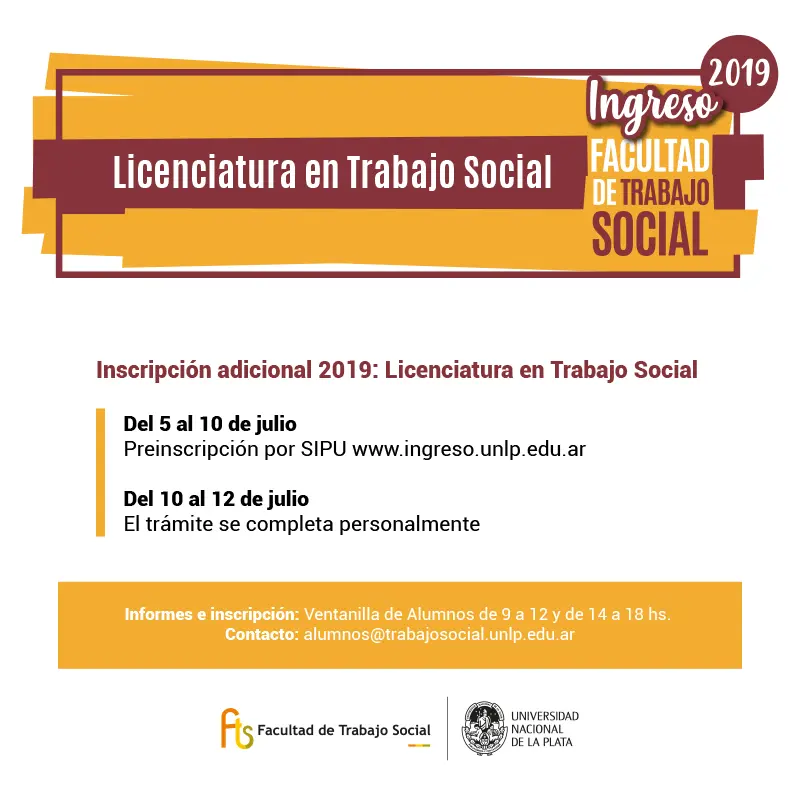 curso de asistente social en la plata - Dónde estudiar Trabajo Social en La Plata
