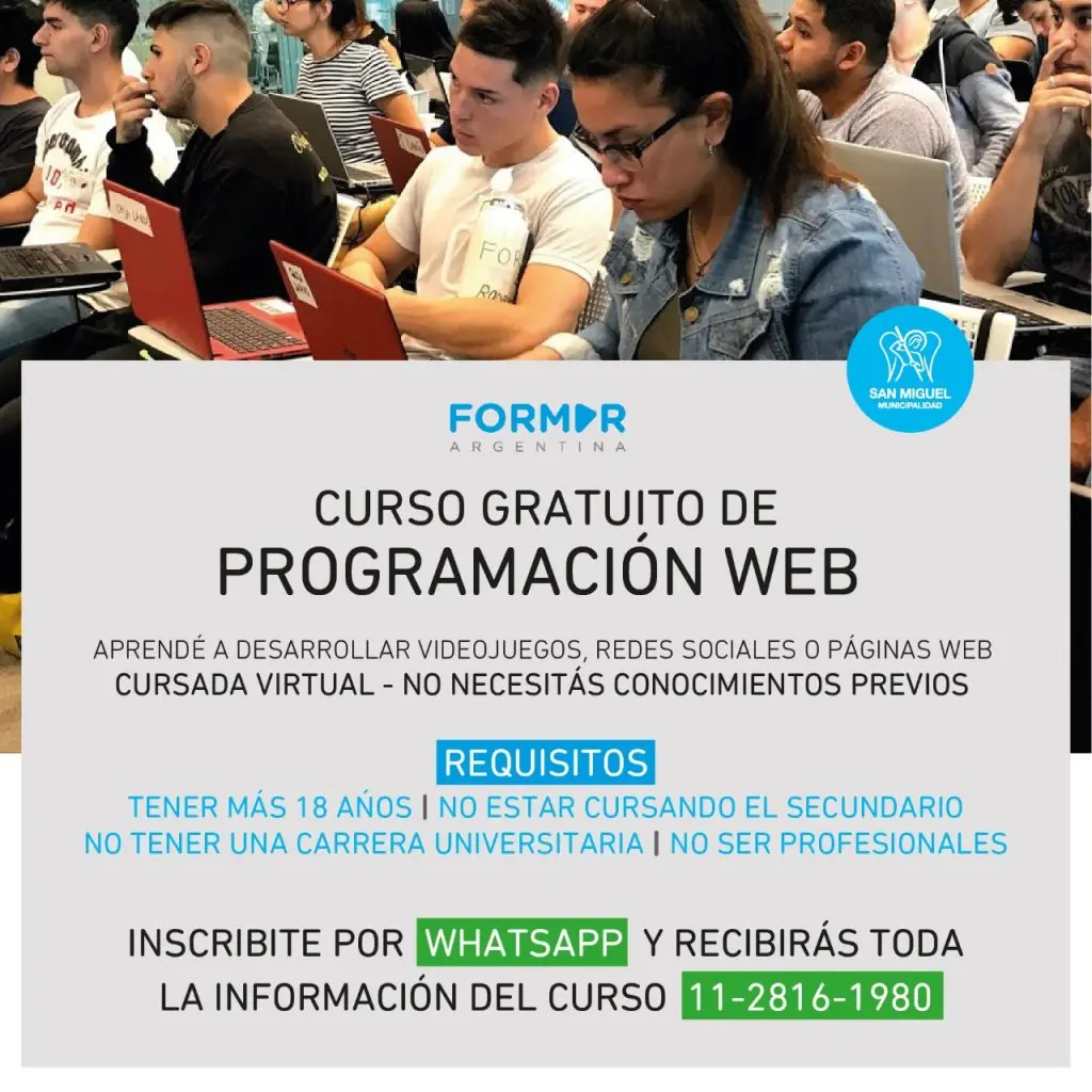 curso programación web argentina - Dónde estudiar web developer en Argentina