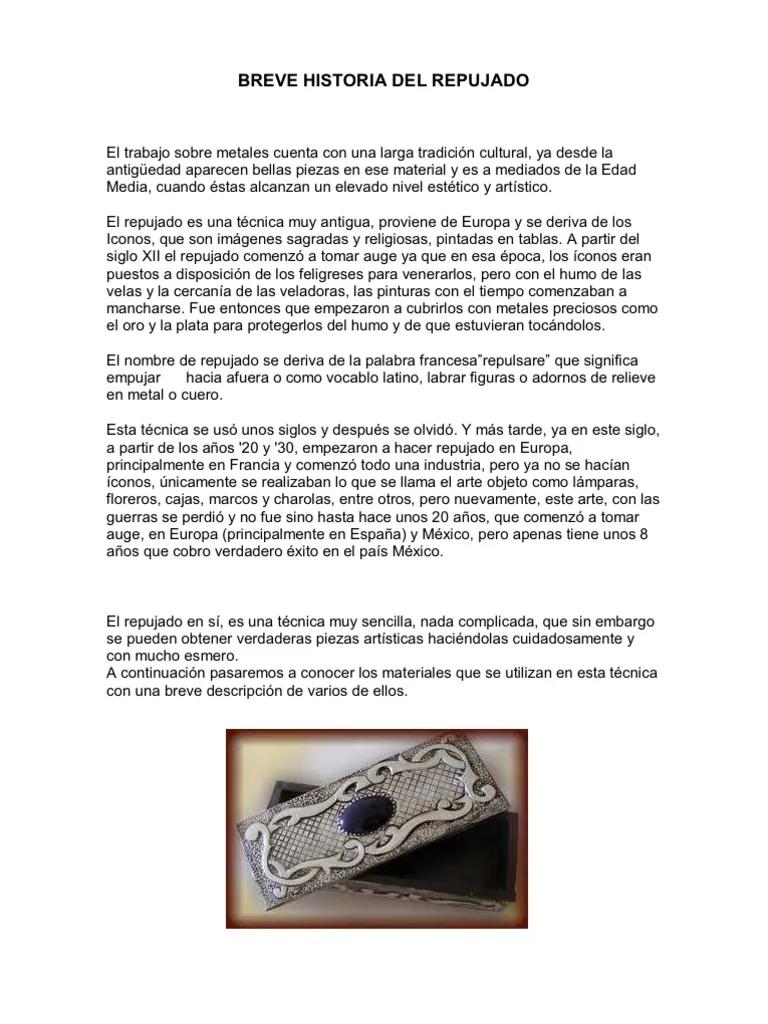 curso de repujado - Dónde nació el repujado