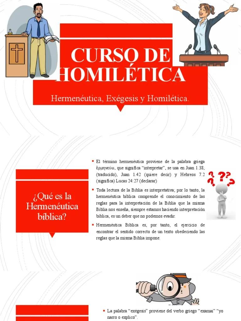 cursos de homiletica y hermeneutica - Dónde puedo estudiar hermenéutica