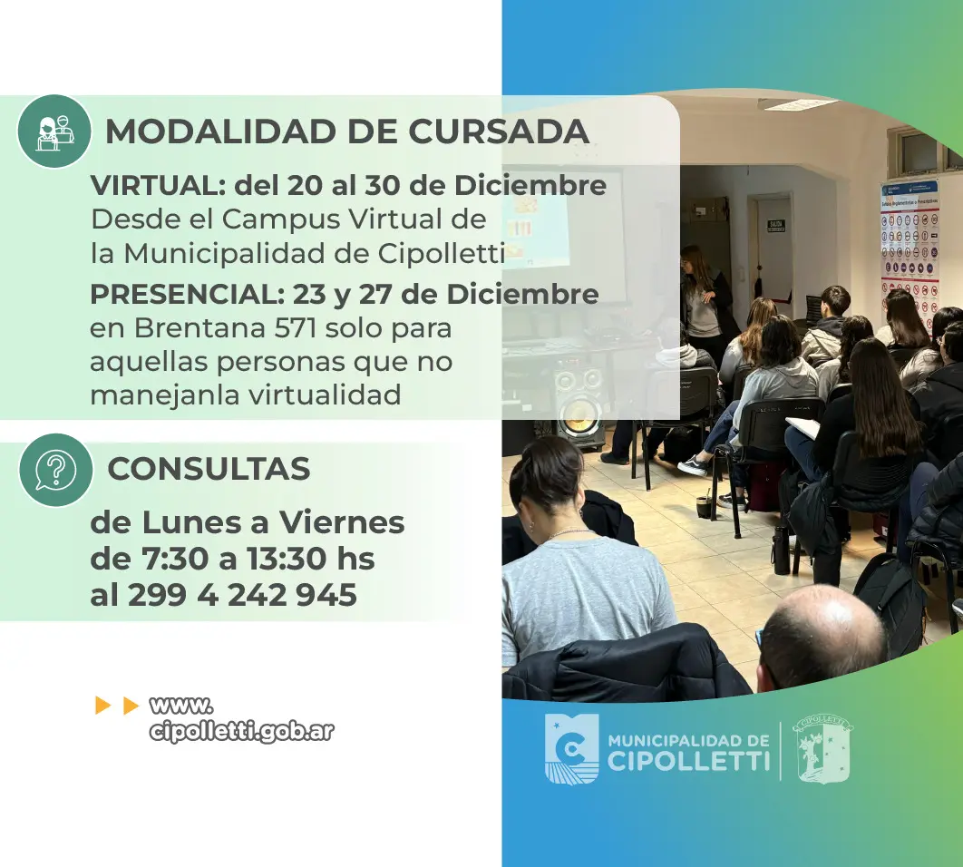 cursos municipalidad de cipolletti - Dónde se hace el curso vial en Cipolletti