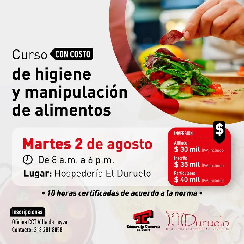 curso de manipulacion de alimentos - Dónde se puede sacar el certificado de manipulación de alimentos