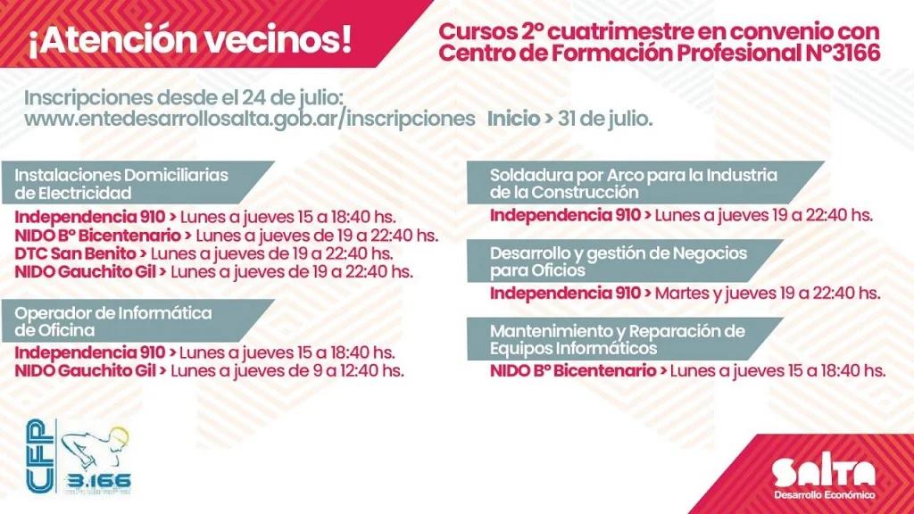 cursos de oficios en salta - Qué clases se imparten en la escuela de artes y oficios