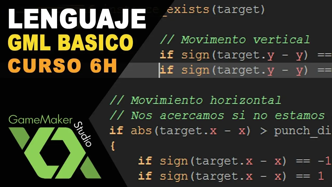 curso game maker - Qué código usa GameMaker
