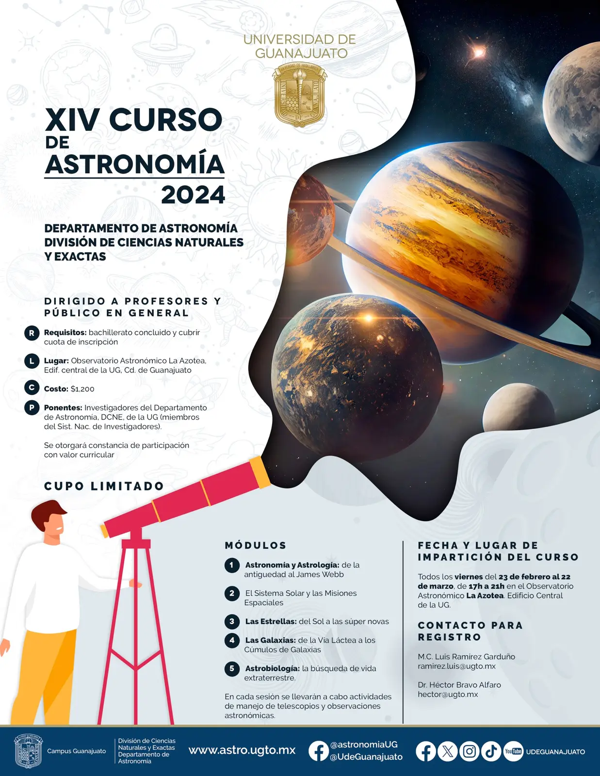 curso de astronomia - Qué curso es mejor para astronomía
