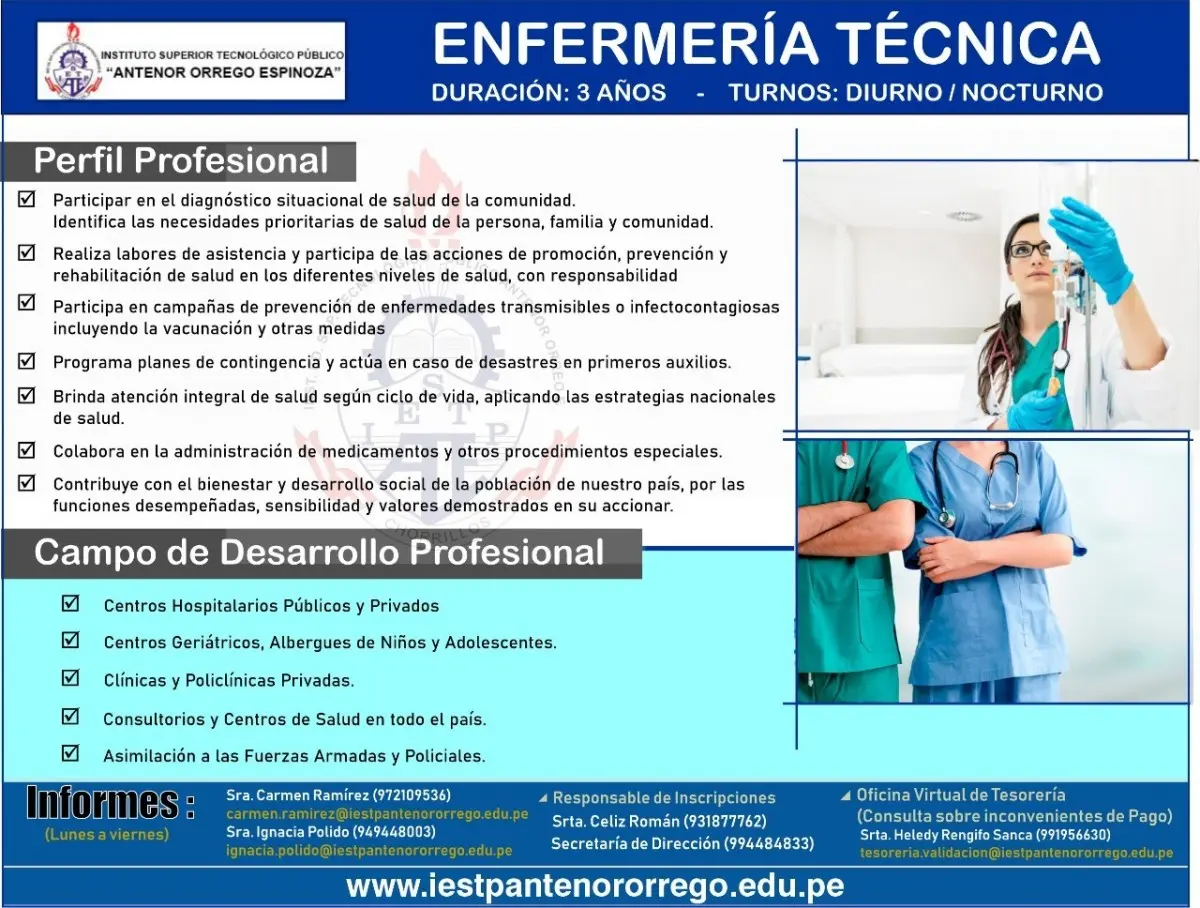 cursos de enfermeria tecnica - Qué cursos lleva la enfermería técnica