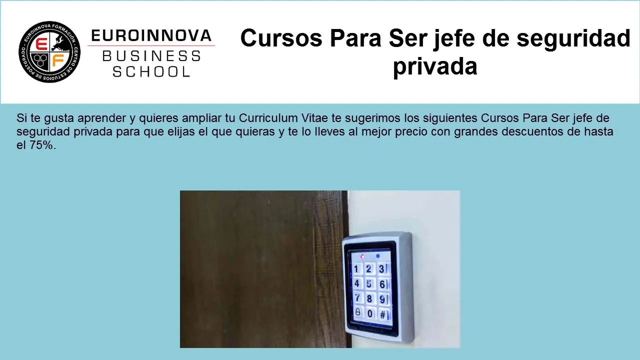 curso de jefe de seguridad privada gratis - Qué debo estudiar para ser jefe de seguridad