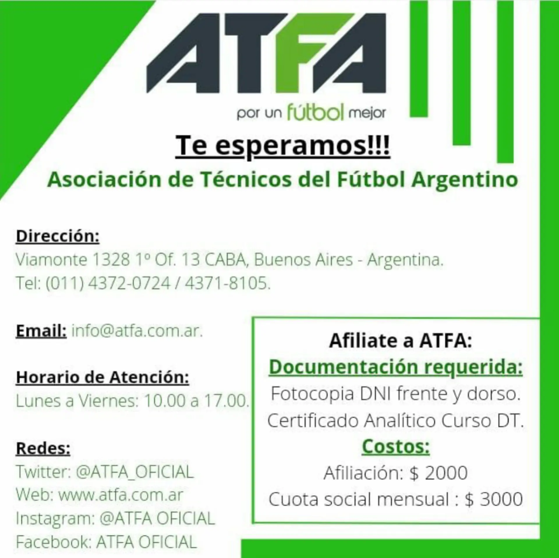 atfa curso dt - Qué es el ATFA
